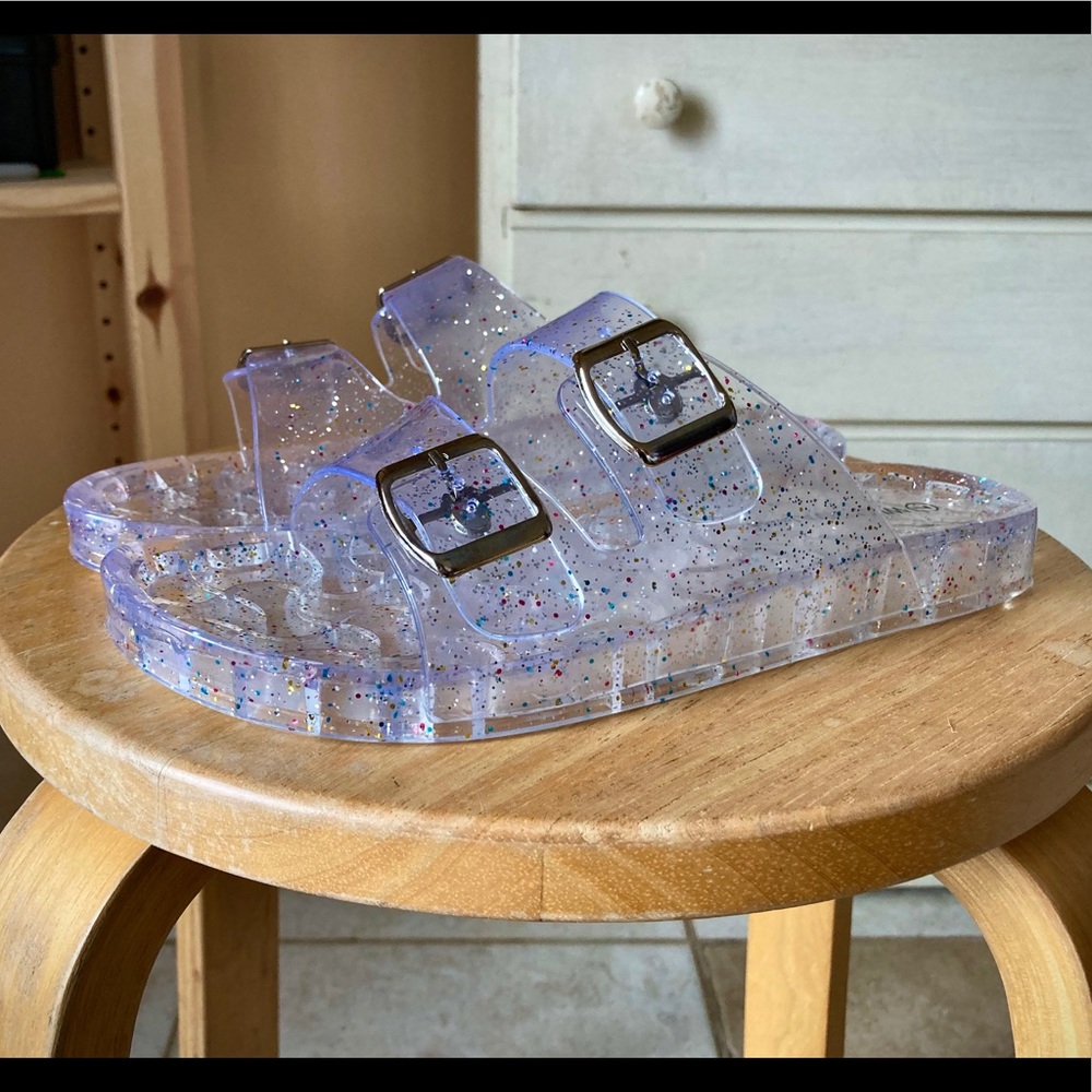 Clear Jelly Two Strap Sandals